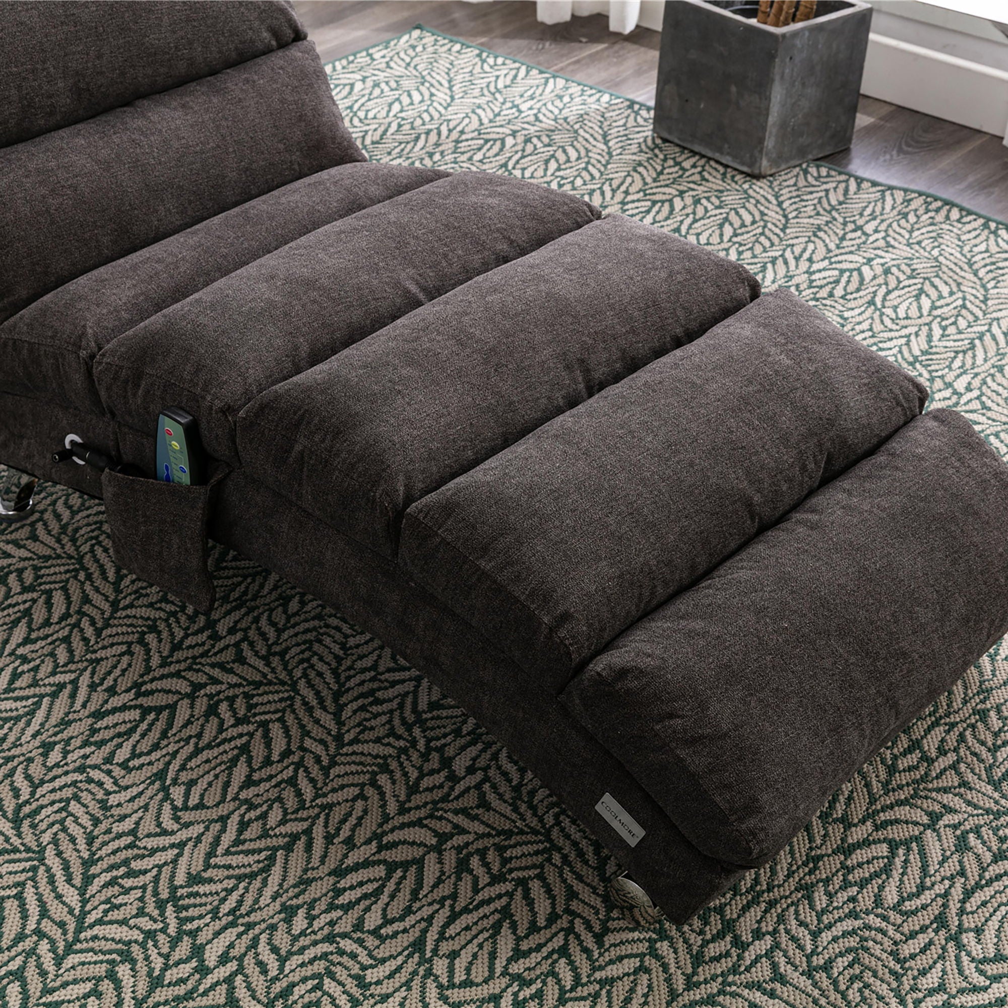 Massage Chaise Lounge Indoor With Remote Control, Ergonomic Electric Massage Lounger