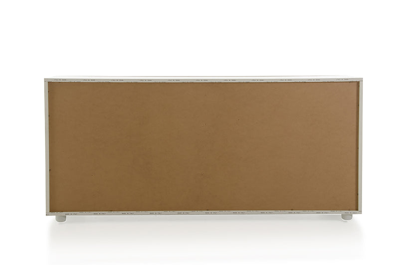 Nova Domus Juliet Italian Modern White & Rosegold Dresser