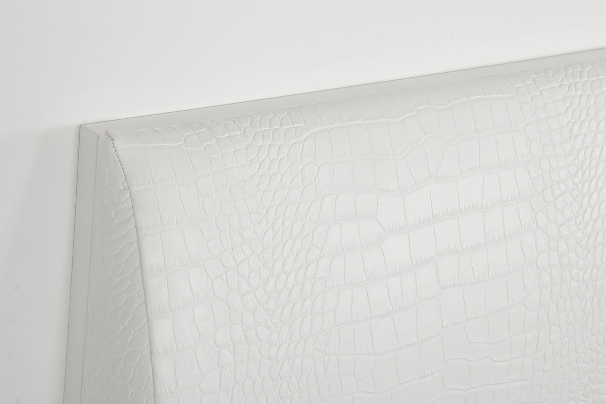 Modrest Monza Italian Modern White Bed