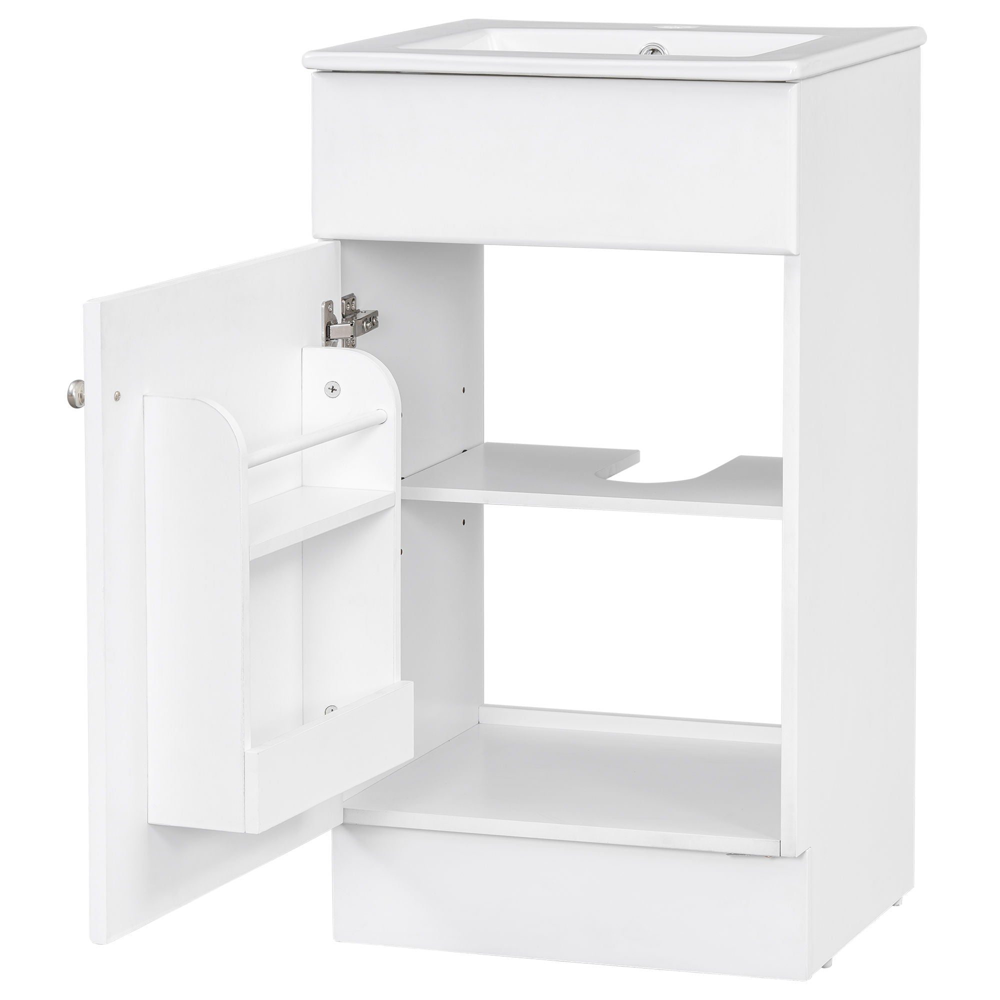 Bathroom Vanity With Sink, Cabinet With Adjustable Shelf