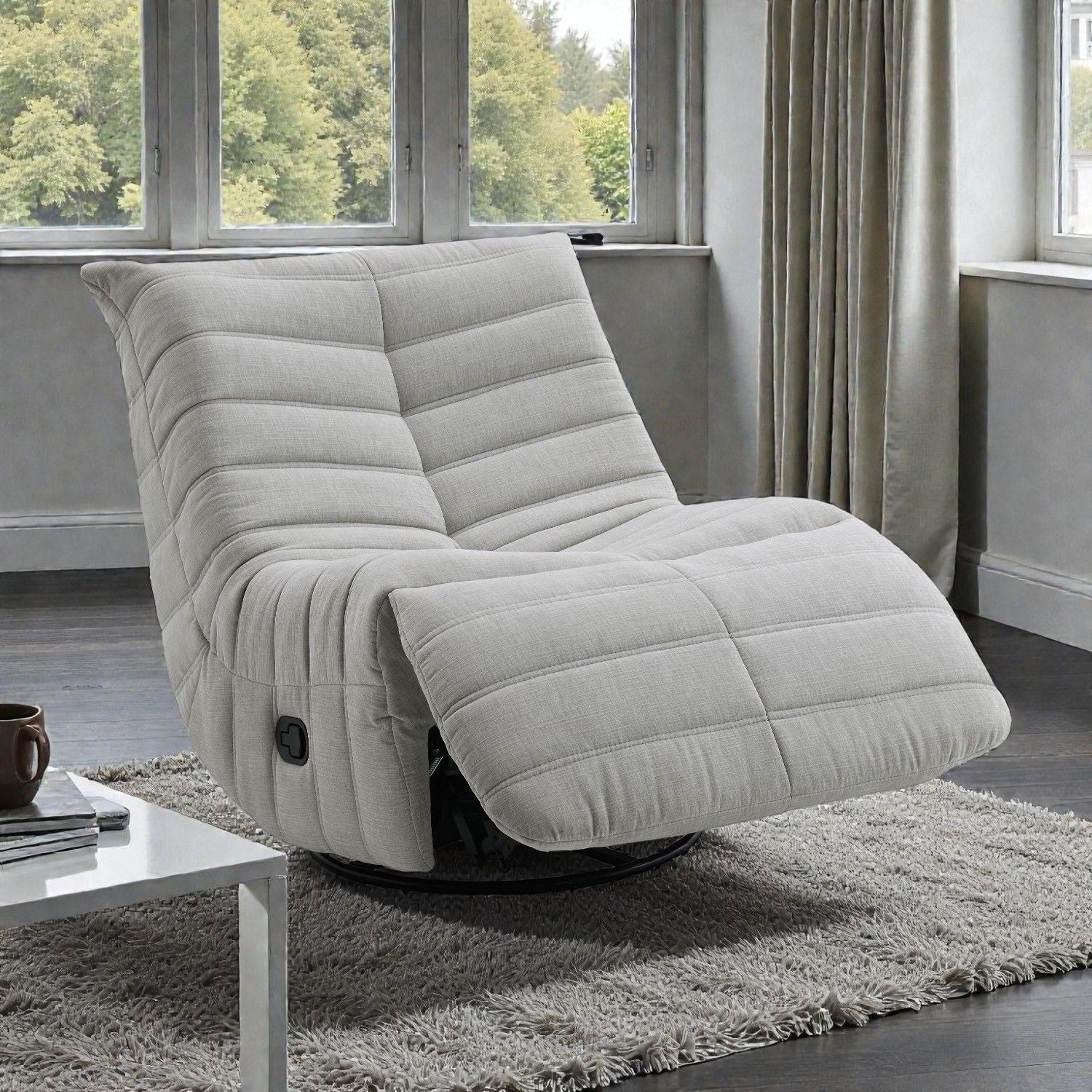 Glider Recliner Chair With Swivel