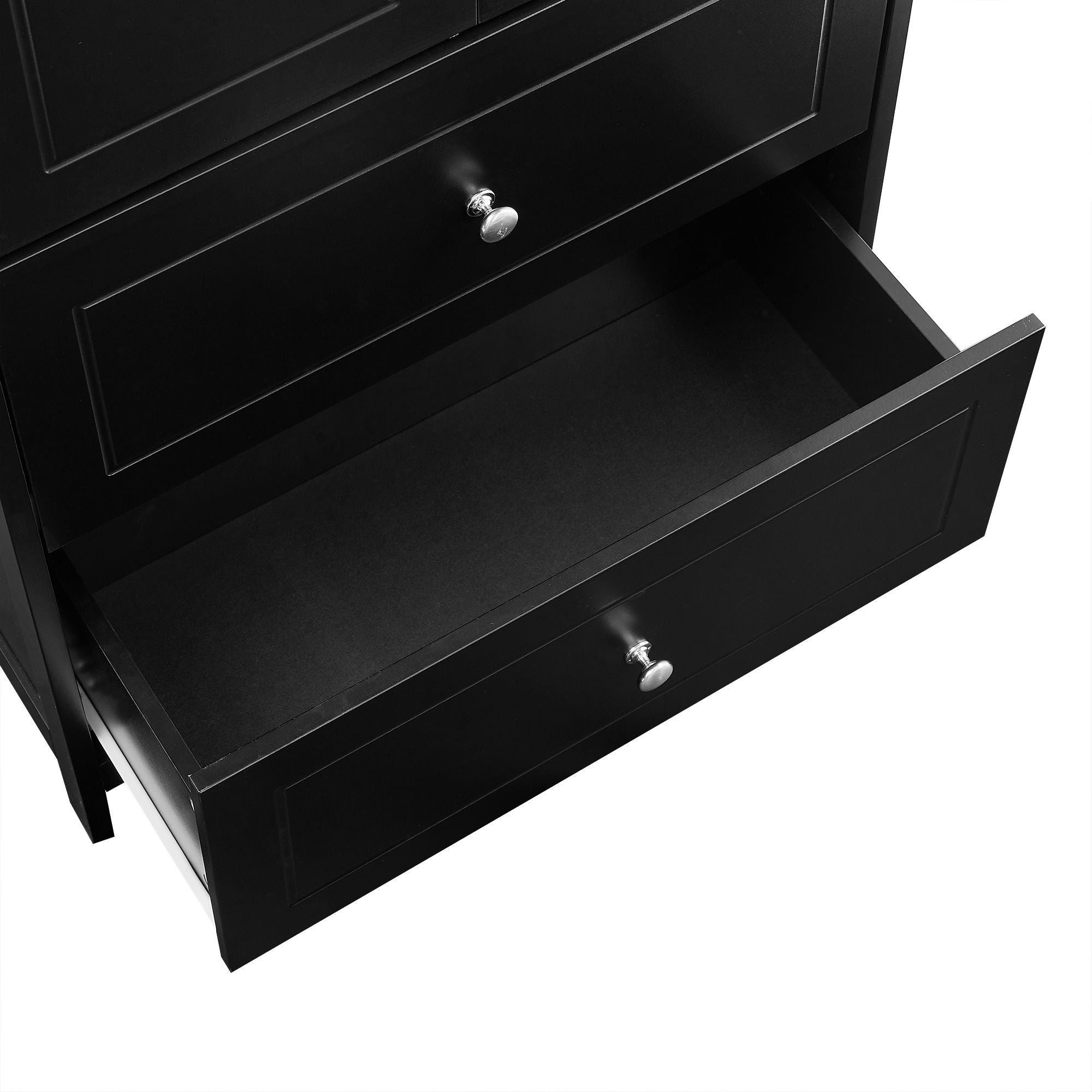 Bathroom Storage Cabinet With 2 Doors And Drawers, Adjustable Shelf
