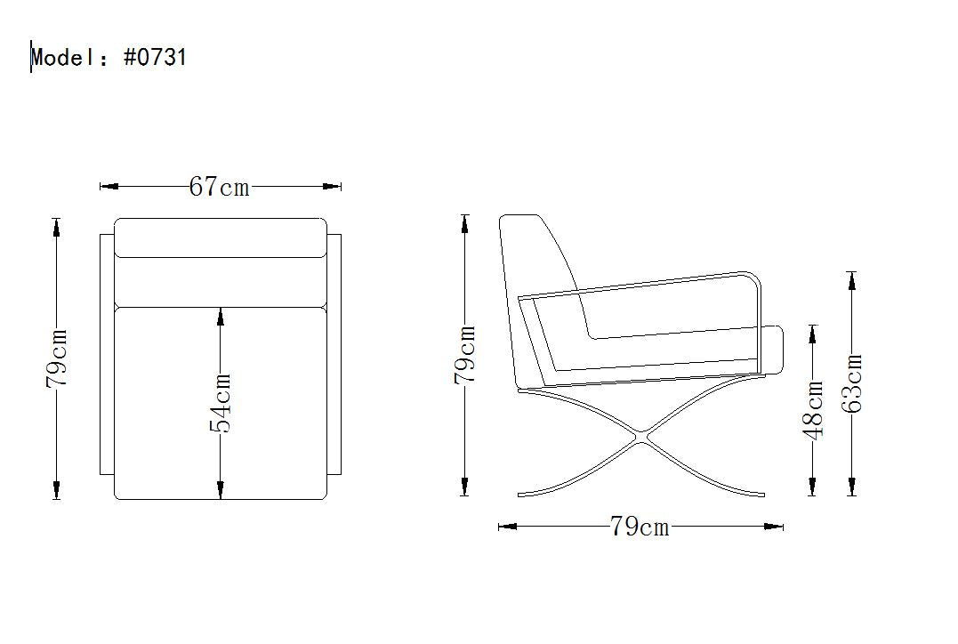 Divani Casa Delano Modern Black Leather Lounge Chair