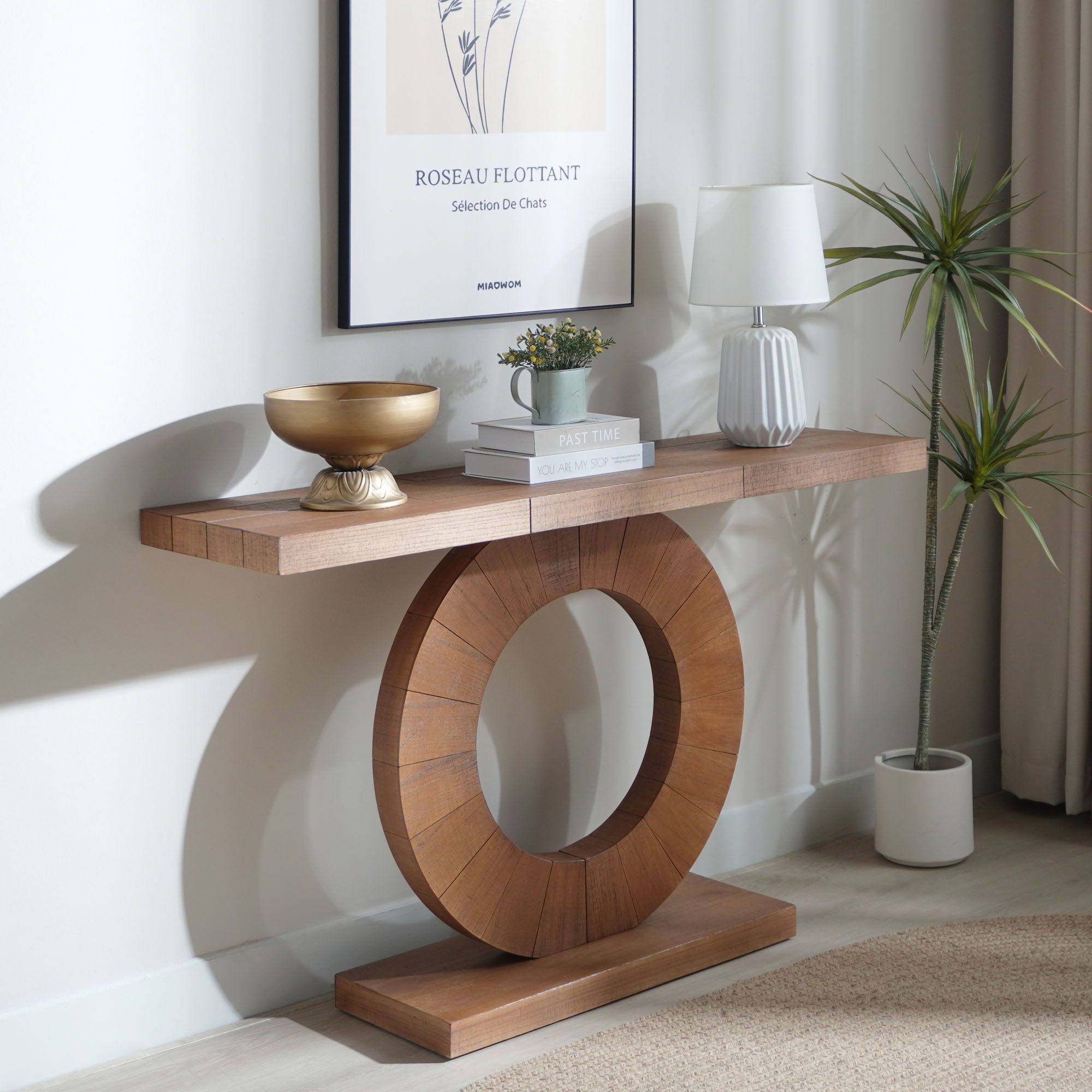 Circular Base Console Table - Multi