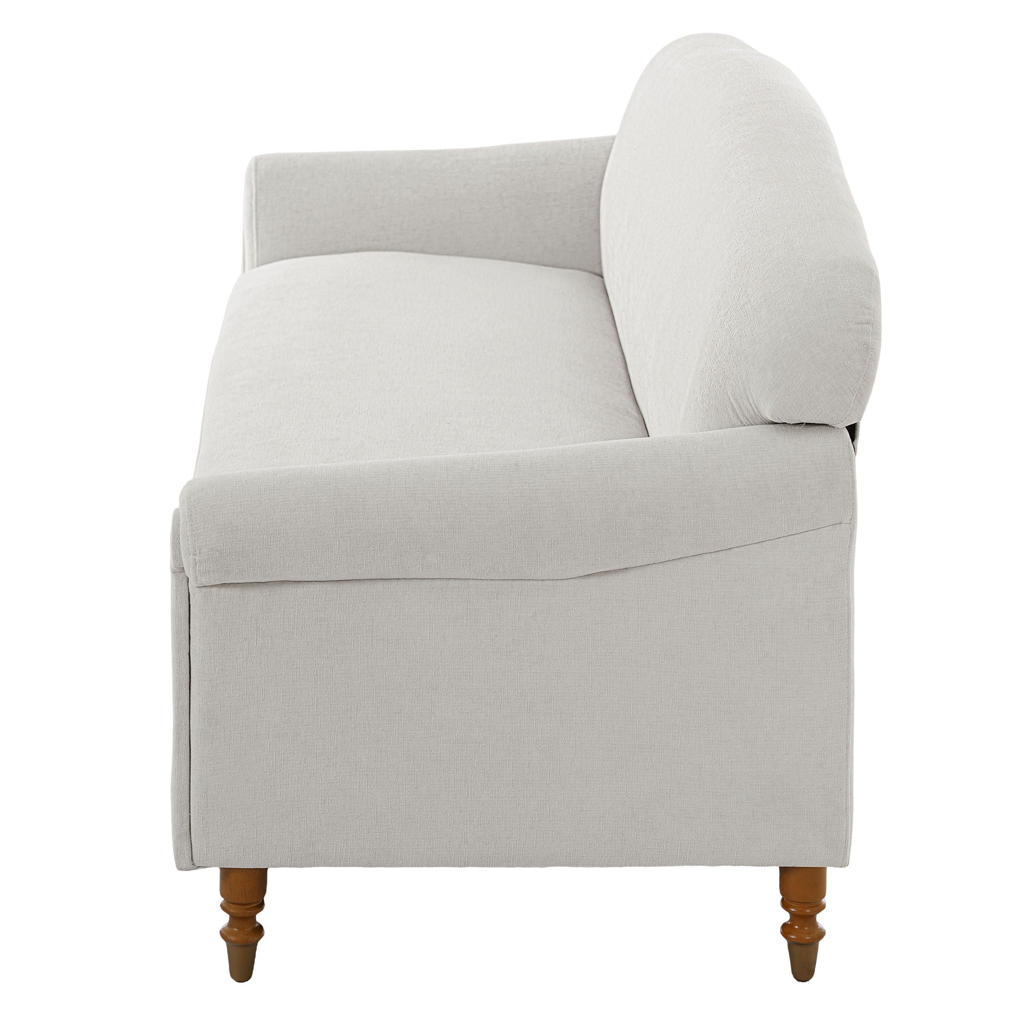 Loveseat Sofa, 2 Seater Couch With Rolled Arms