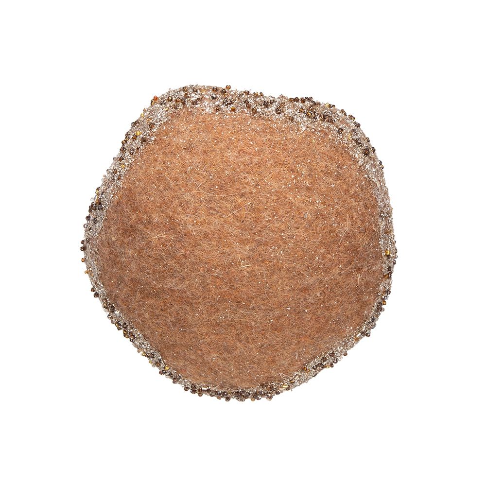 Mushroom Holiday Ornament, For Harvest Festival Fall Festival & Thanksgiving Table Decorations (Set of 2) - Beige / Light Brown