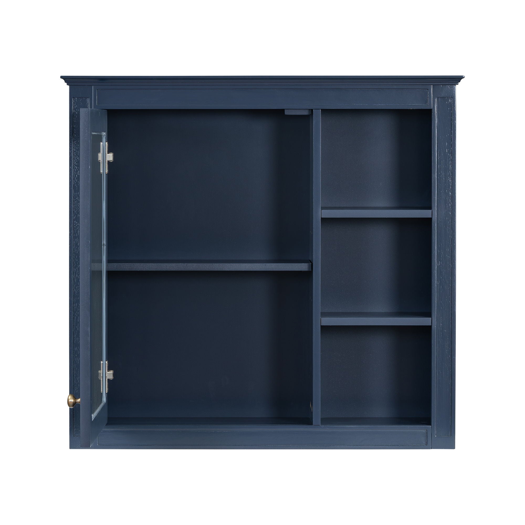 Wall Mounted Medicine Cabinet With Mirror And 3 Open Shelves