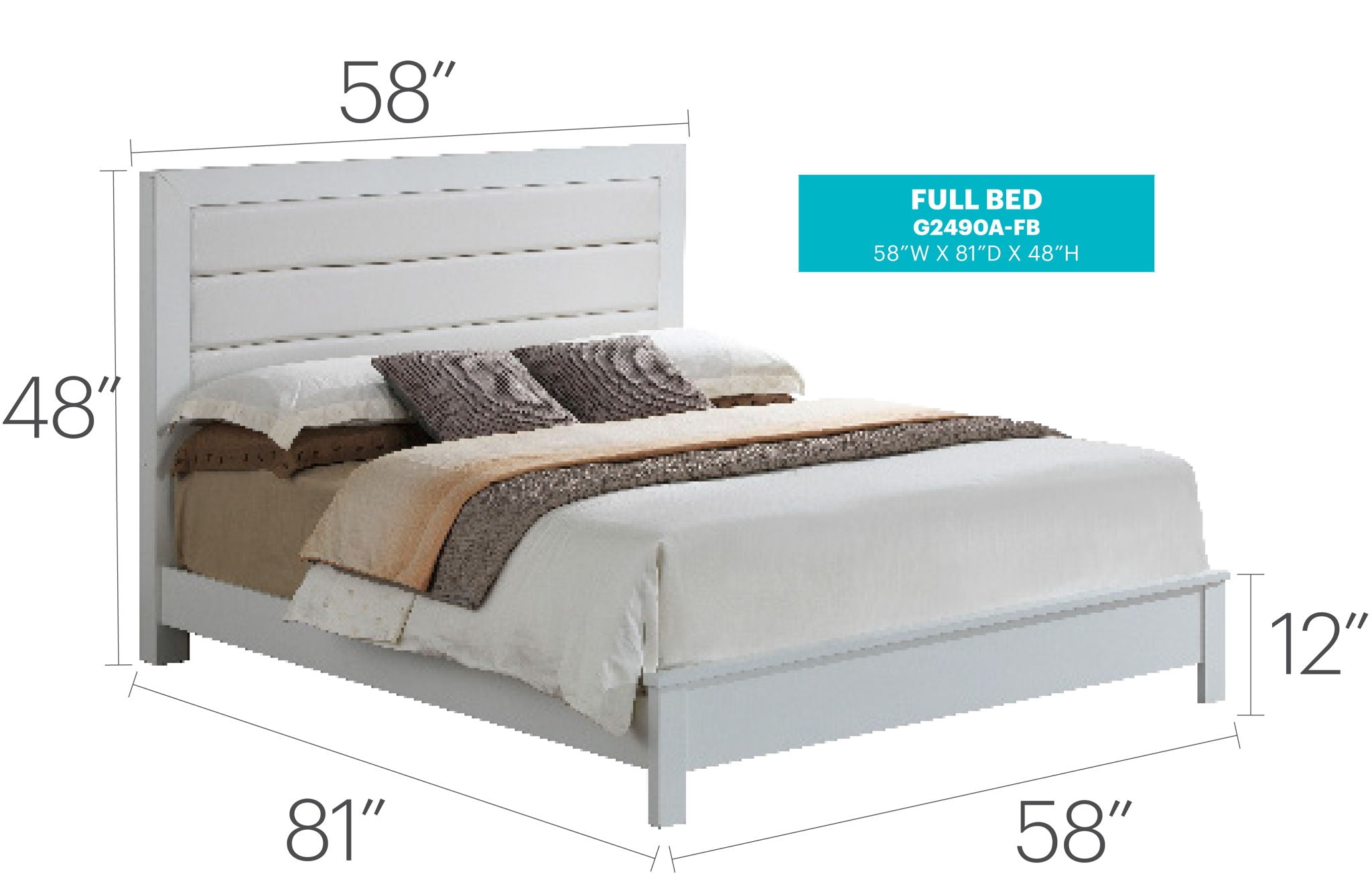 Transitional Modern Design Bed