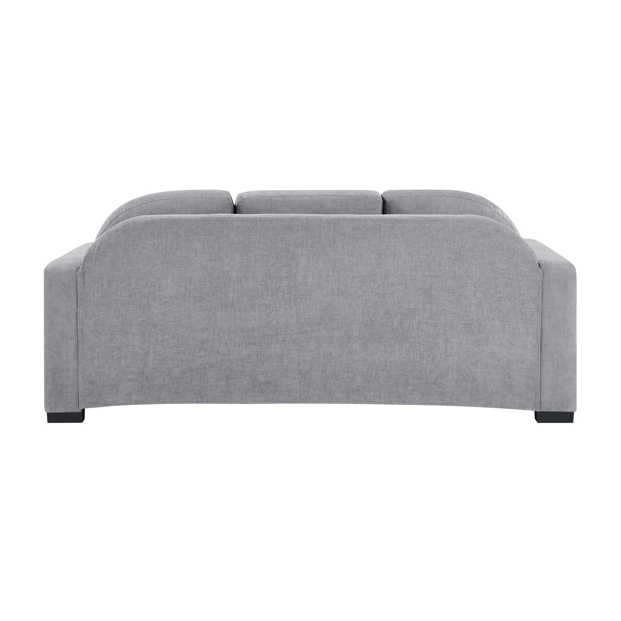 Modern 3 Seater Sofa With Curved Backrest