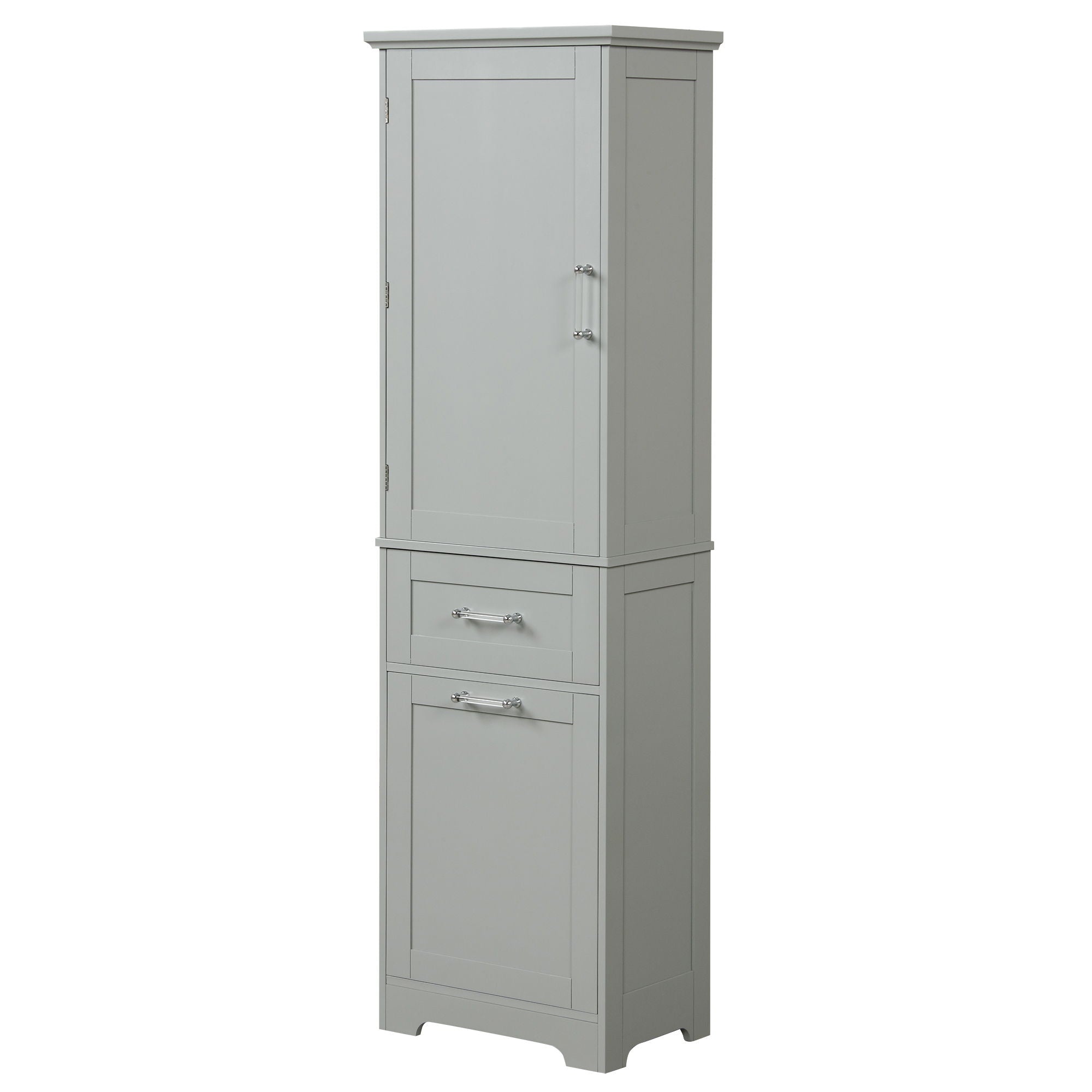 Tall Freestanding Bathroom Storage Cabinet With Adjustable Shelf And 2 Drawers