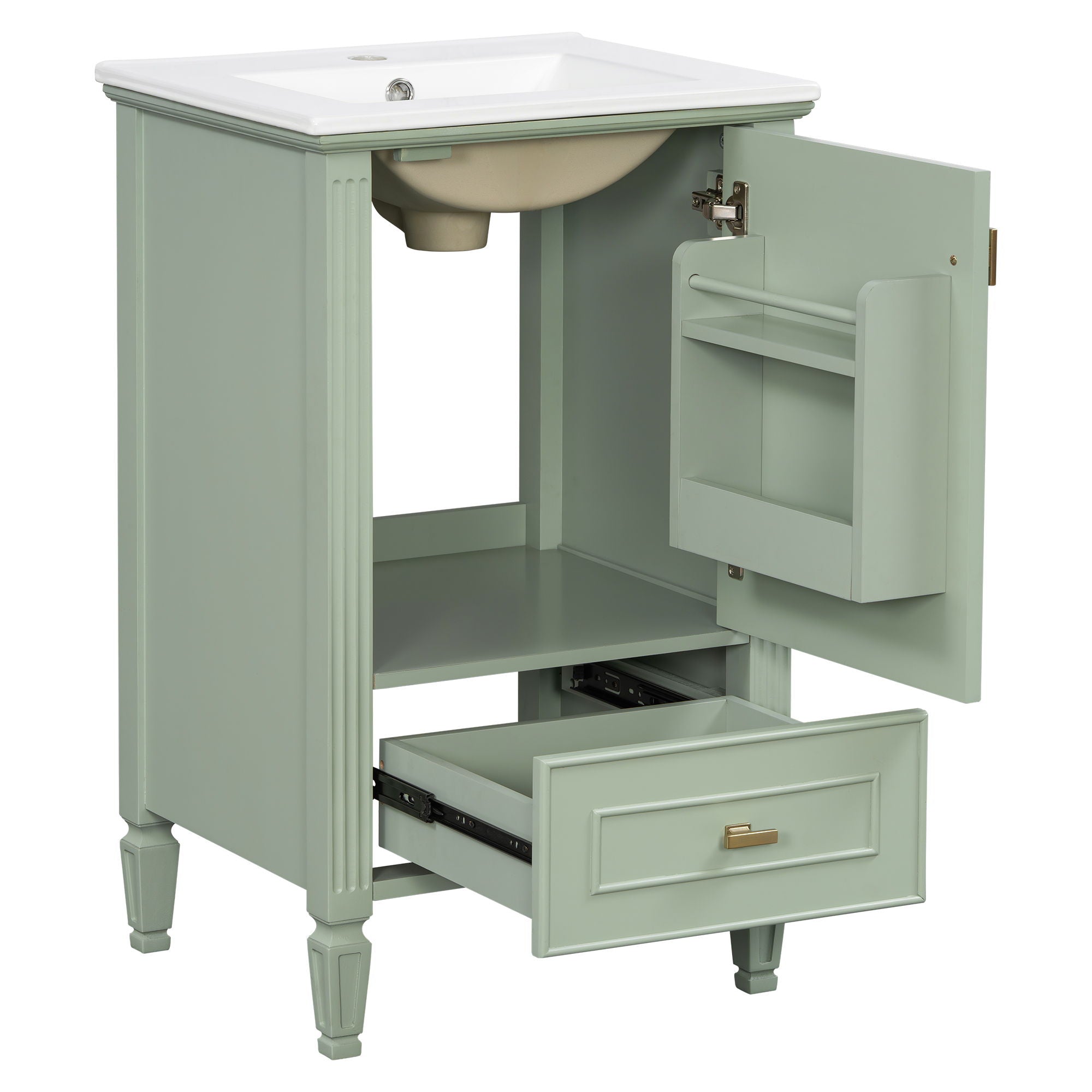 Retro Bathroom Vanity With Sink