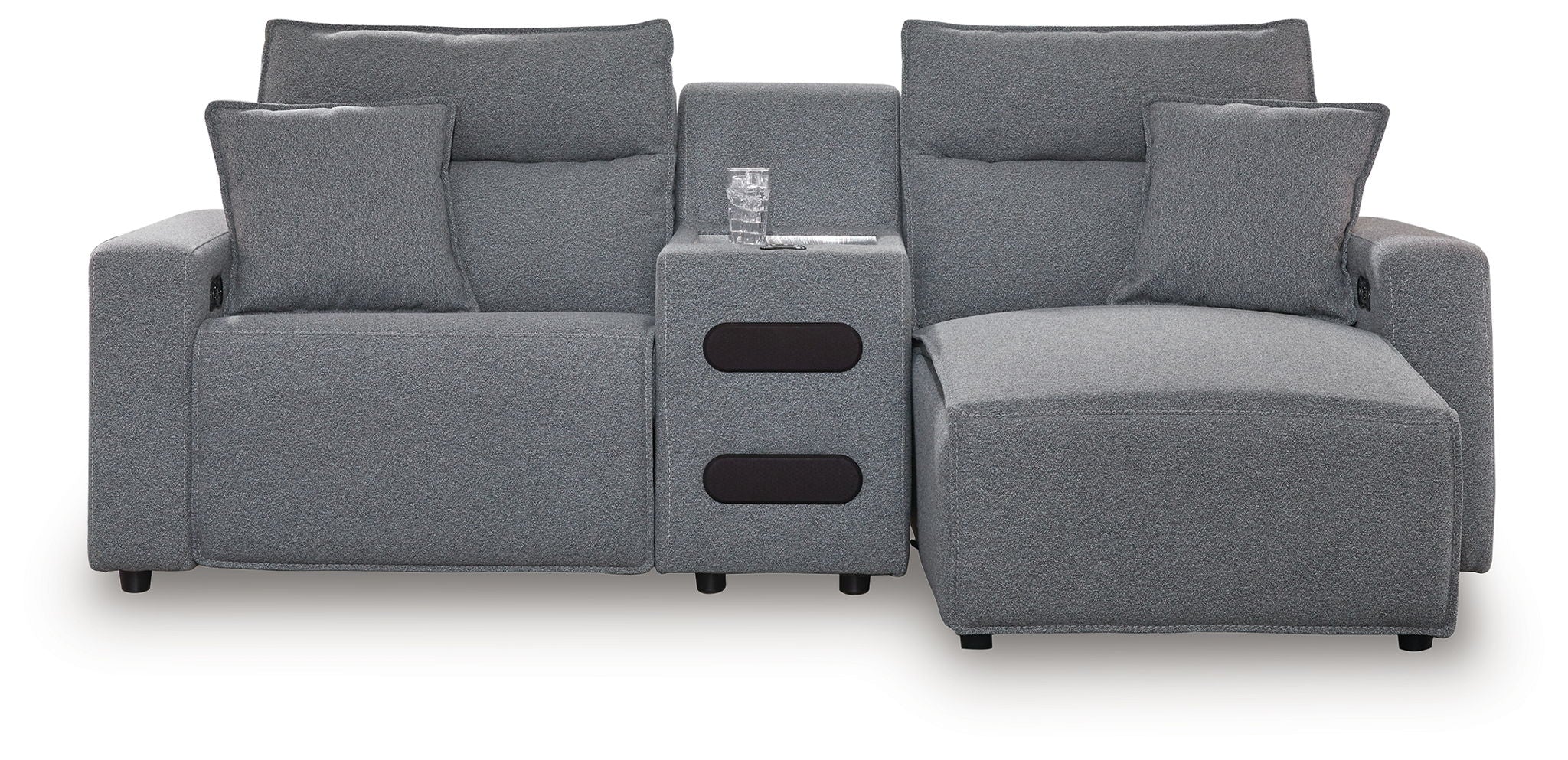 ModMax II - Salt And Pepper - Reclining Sectional