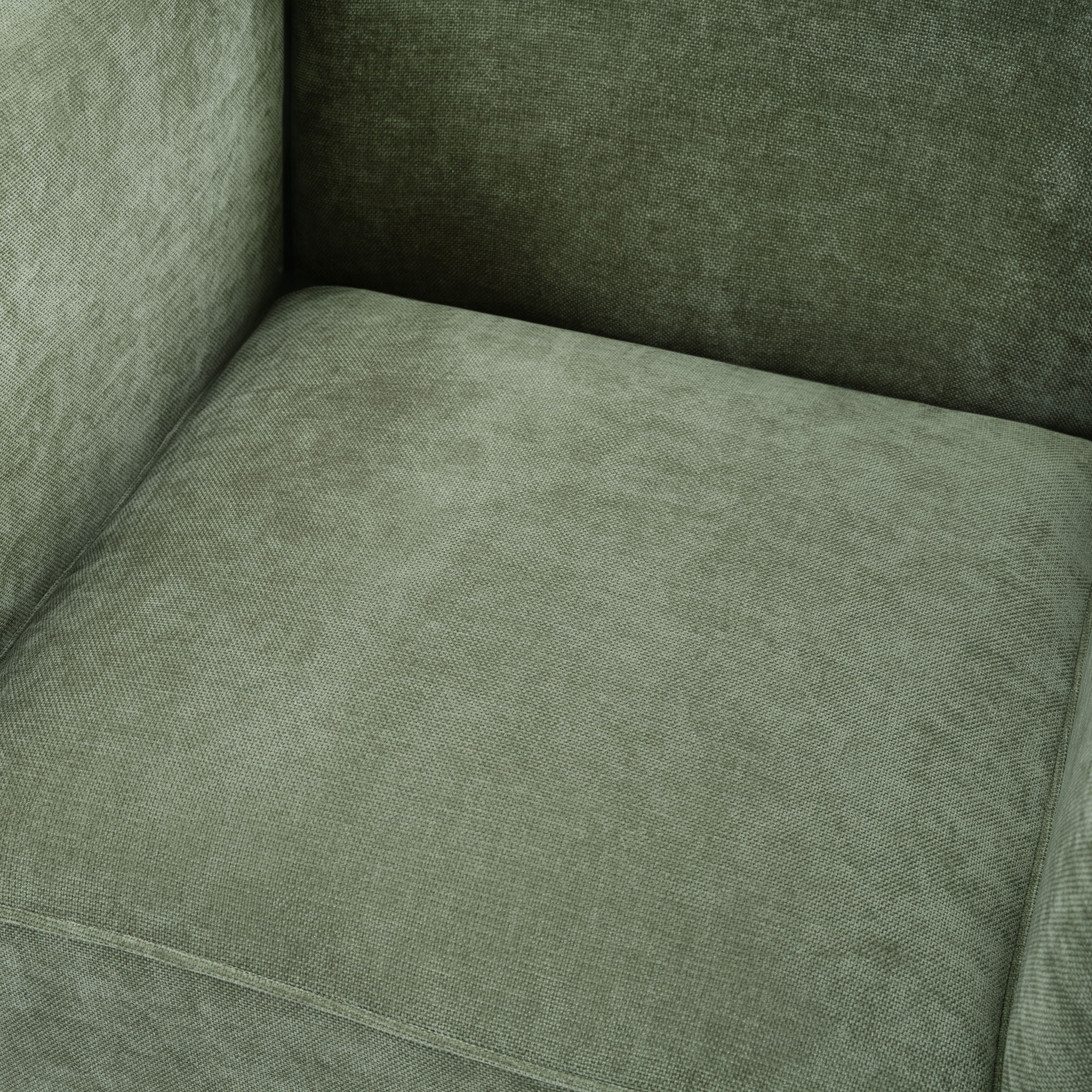 Barrel Accent Chair With Enclosed Arms