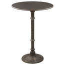 Oswego Round 30-inch Pub Height Bistro Bar Table Dark Russet