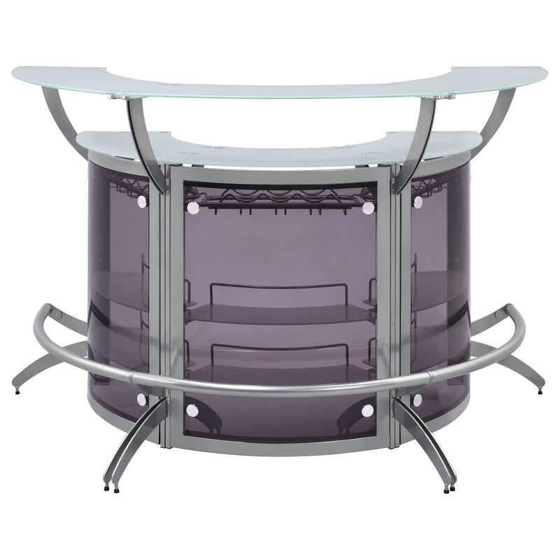 Dallas  Curved Freestanding Home Bar Cabinet