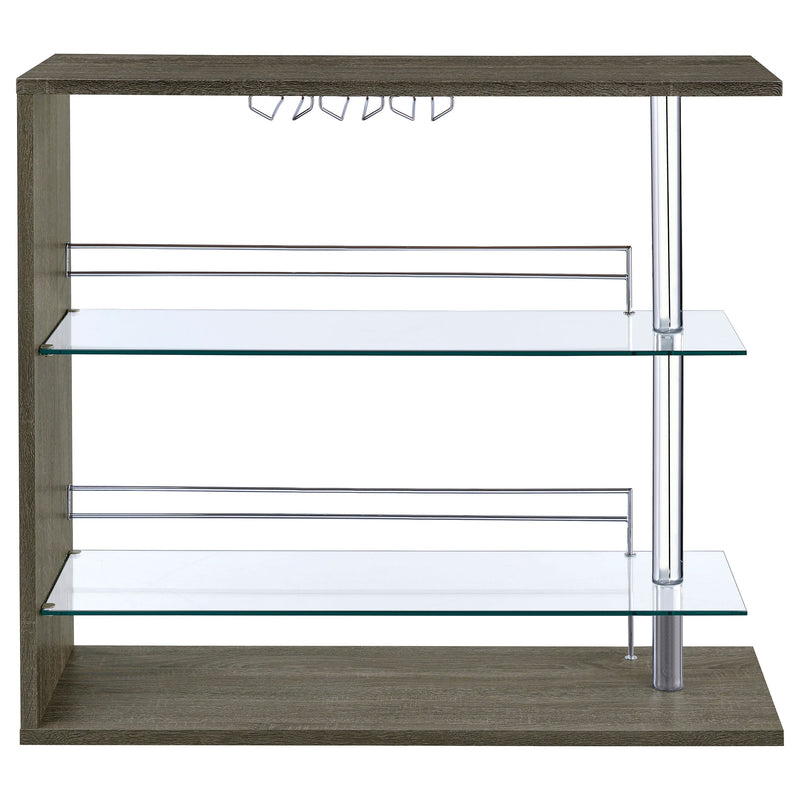 Prescott Rectangular Home Wine Table Black High Gloss