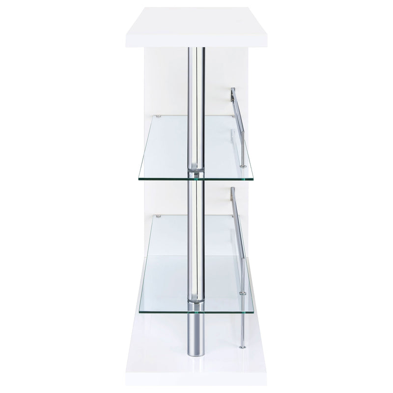 Prescott Rectangular Home Wine Table Black High Gloss