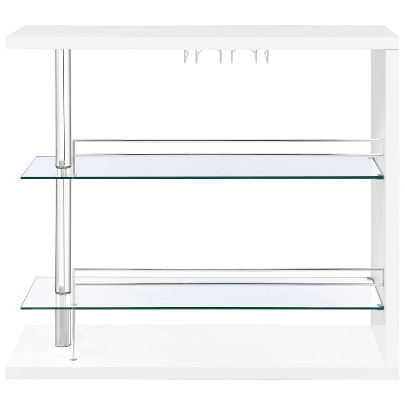 Prescott Rectangular Home Wine Table Black High Gloss