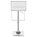 Alameda Adjustable Bar Stool Chrome and Black / Grey