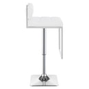Alameda Adjustable Bar Stool Chrome and Black / Grey