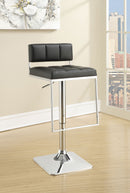 Alameda Adjustable Bar Stool Chrome and Black / Grey