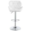 Berrington Upholstered Adjustable Bar Stool Grey (Set of 2)