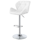 Berrington Upholstered Adjustable Bar Stool Grey (Set of 2)