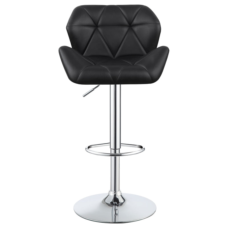 Berrington Upholstered Adjustable Bar Stool Grey (Set of 2)