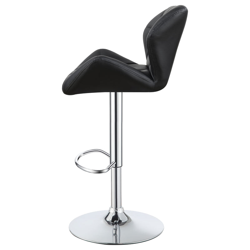 Berrington Upholstered Adjustable Bar Stool Grey (Set of 2)