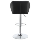 Berrington Upholstered Adjustable Bar Stool Grey (Set of 2)
