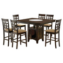 Gabriel  Square Counter Height Dining Set Cappuccino