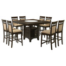 Gabriel  Square Counter Height Dining Set Cappuccino