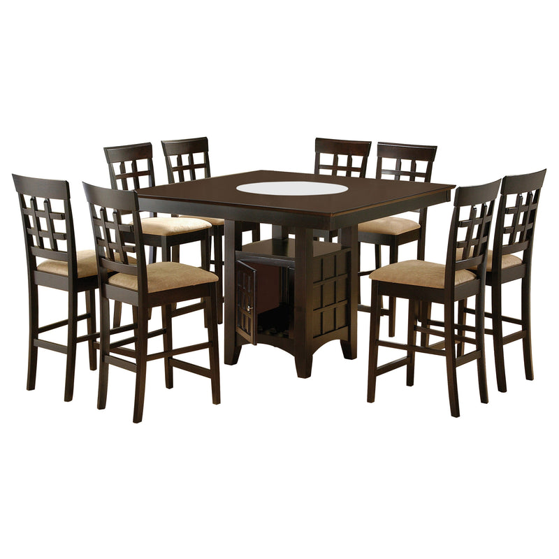 Gabriel  Square Counter Height Dining Set Cappuccino
