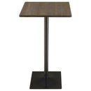 Cavalier Square 24-inch Pub Height Bistro Bar Table Dark Elm