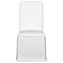 Shawna Upholstered Skirted Side Chair Light Grey (Set of 2)