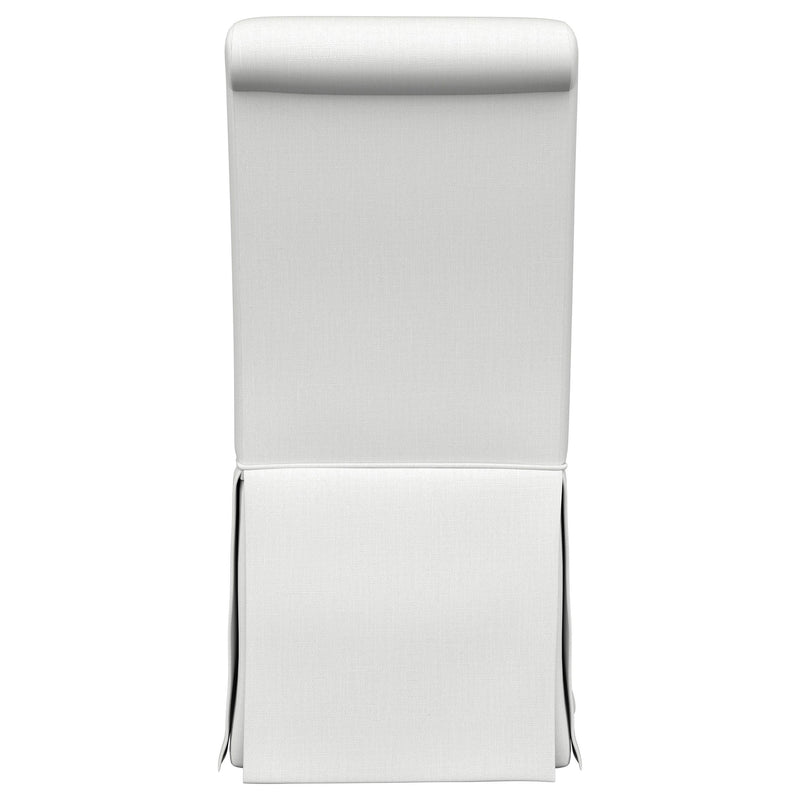 Shawna Upholstered Skirted Side Chair Light Grey (Set of 2)