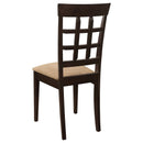 Gabriel Closed Back Dining Side Chair Cappuccino (Set of 2)
