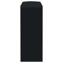 Adolfo Rectangular 2-tier Home Bar Table Black High Gloss