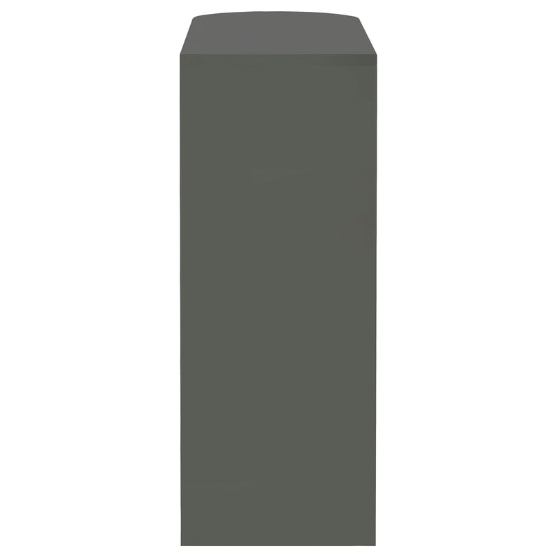 Adolfo Rectangular 2-tier Home Bar Table Black High Gloss