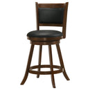 Broxton Upholstered Swivel Bar Chair Chestnut (Set of 2)