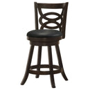 Calecita Wood Swivel Bar / Counter Stool Cappuccino (Set of 2)