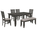 Dalila  Rectangular Dining Table Set Cappuccino