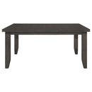 Dalila Rectangular 66-inch Wood Dining Table Cappuccino