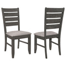 Dalila Wood Dining Side Chair Cappuccino (Set of 2)