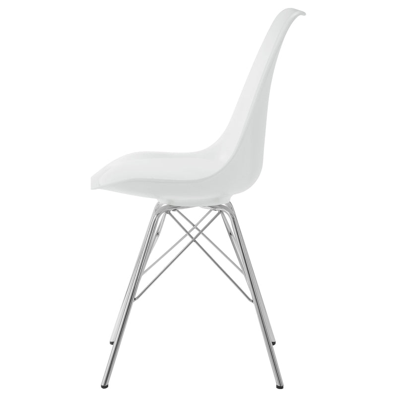 Juniper Polypropylene Dining Side Chair Black (Set of 2)