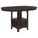 Lavon  Oval Counter Height Dining Set Espresso