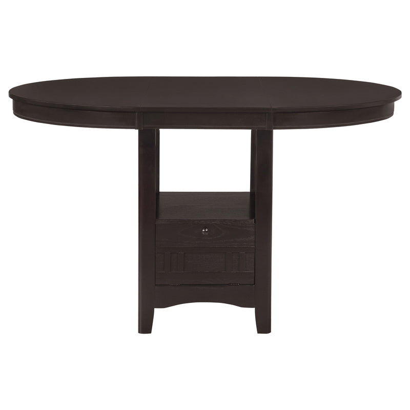 Lavon  Oval Counter Height Dining Set Espresso