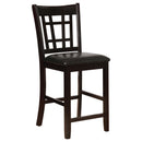 Lavon  Oval Counter Height Dining Set Espresso