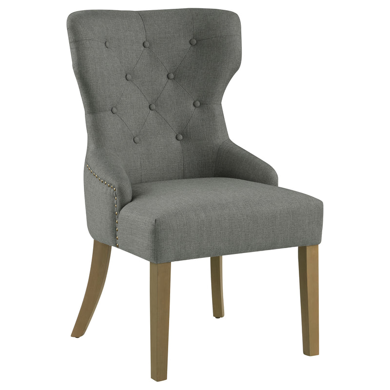Baney Fabric Upholstered Dining Side Chair Beige and Black