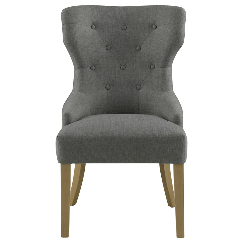 Baney Fabric Upholstered Dining Side Chair Beige and Black